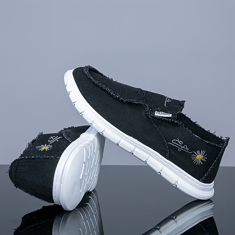 Men's Slip On Canvas Shoes Lightweight Casual Flats