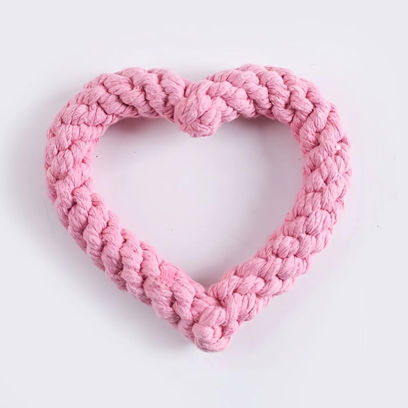 Dog Cotton Rope Chew Toy Teeth Cleaning Bite Training Toy