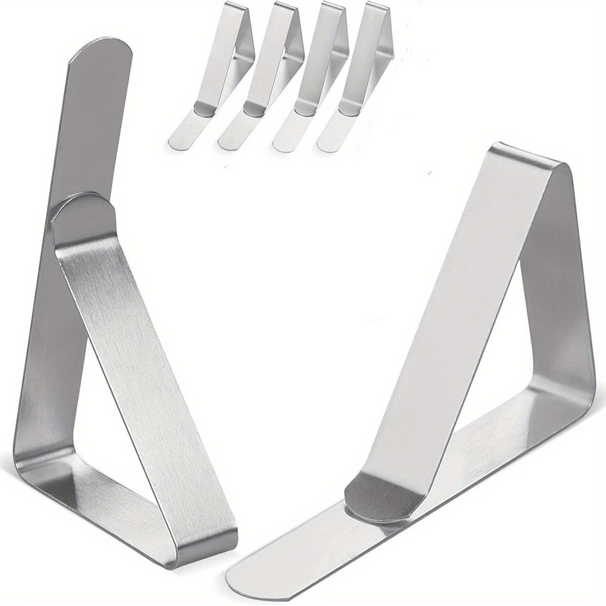 6pcs Stainless Steel Tablecloth Clips for Securely Holding Tablecloths