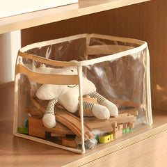 Large Multifunctional Finishing Bucket Transparent Storage Basket