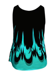  Colorblock Painting Print Tank Top