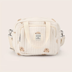 1pc Bear Mommy Handbag Outing Storage Bag Diaper Storage Bag