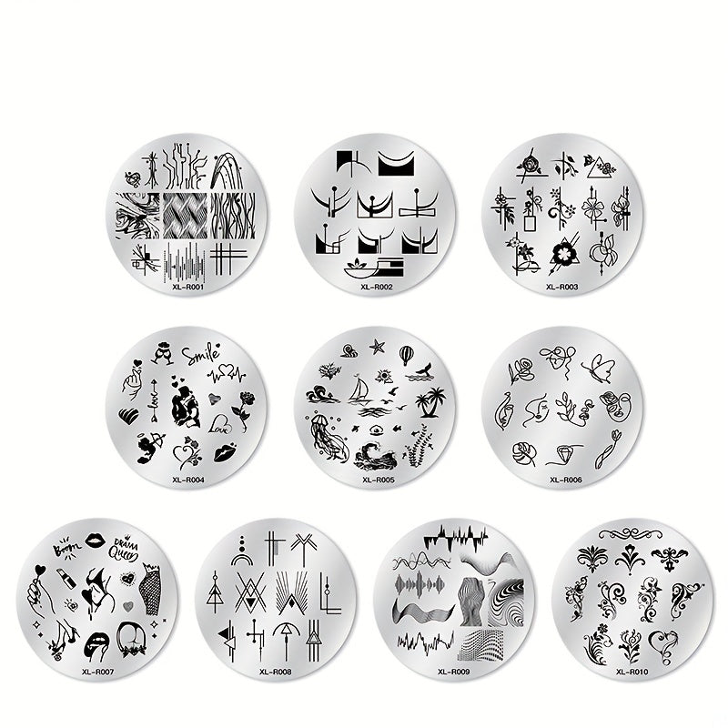 Nail Art Stamping Plate Set for Stunning Manicures