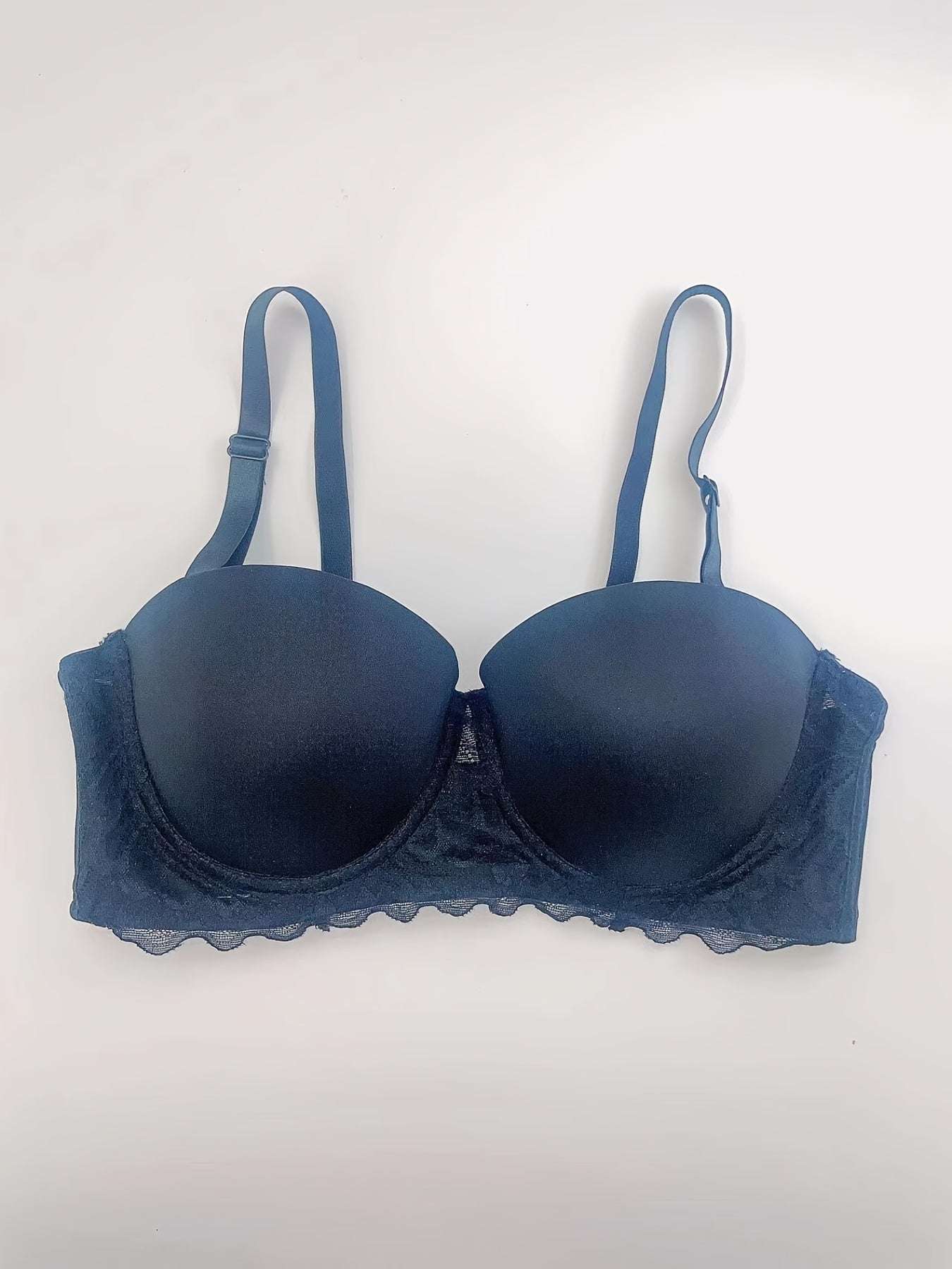  Lace Trim Underwired Push Up Multiway Bra