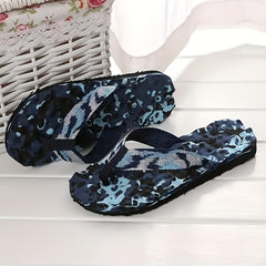 Men's Camouflage Massage Thong Sandals Non Slip Flip-flops