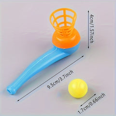 20pcs Floating Blow Balls Interactive Tube Toys Assorted Colors