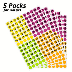 700pcs Yard Stickers Garage Pre Priced Pricing Labels 7 62 10 Diameter