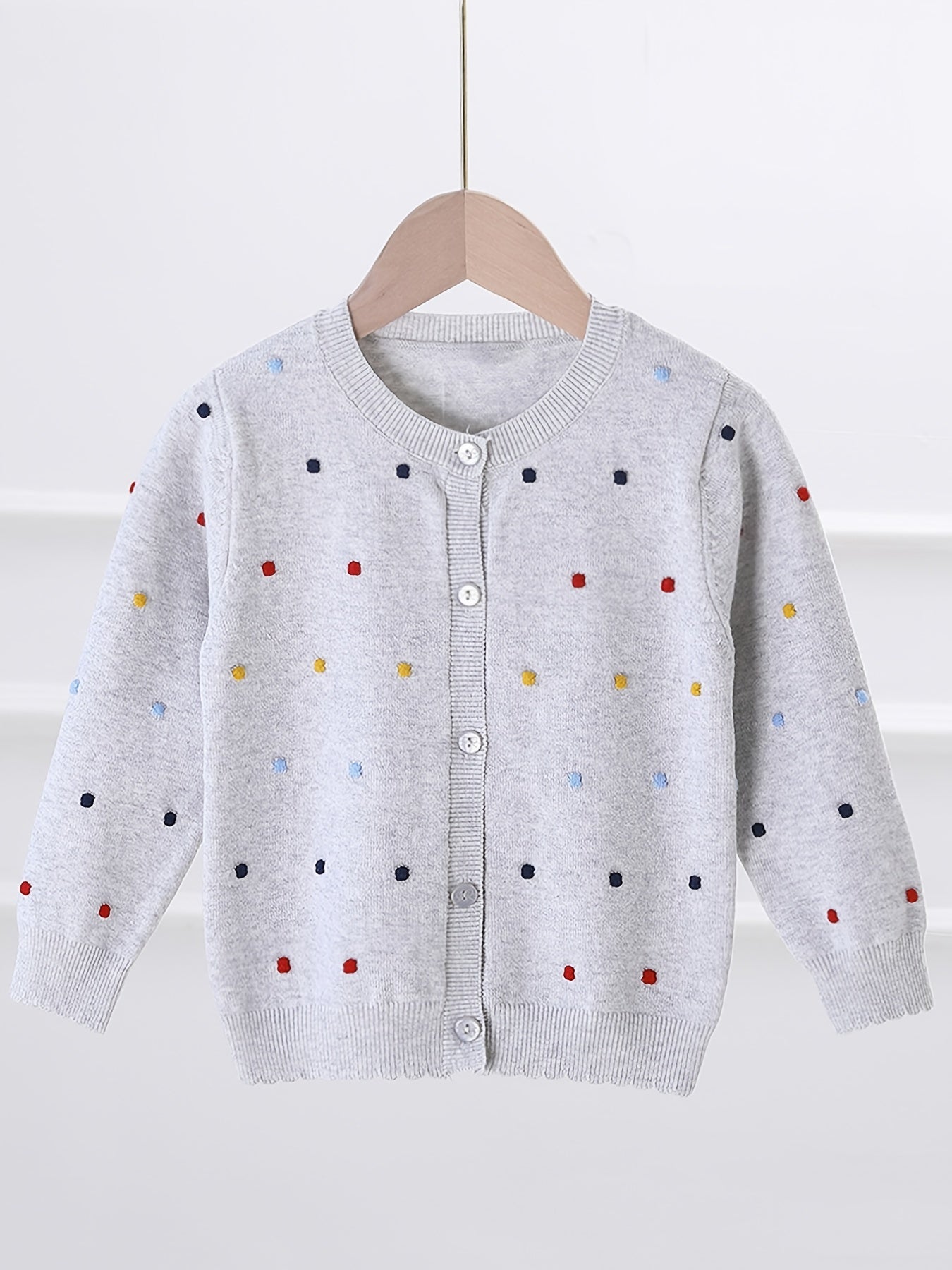 Toddler Girls Button Down Knit Cardigan Sweater