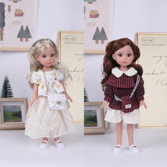 34cm Princess Doll with Outfits & Accessories Soft Vinyl Realistic