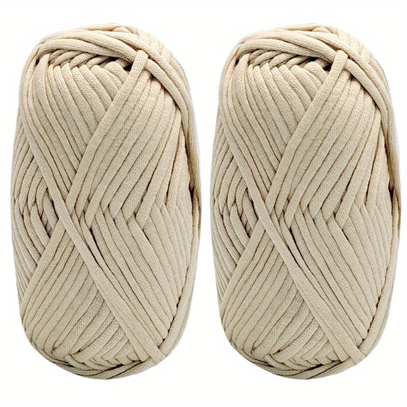 2pcs Chunky Soft Yarn for Crochet Knitting Beginners 50g Roll
