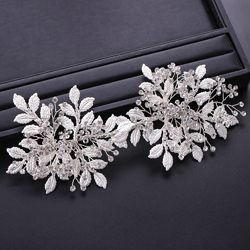 Bridal Silvery Crystal Wedding Hair Clip