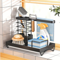 Kitchen Sink Sponge Holder Drain Rack Multifunctional Sink Caddy