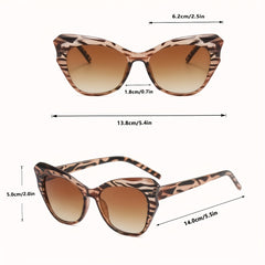 Y2K Cat Eye Sunglasses Block UV400 Sun Shades for Beach Party