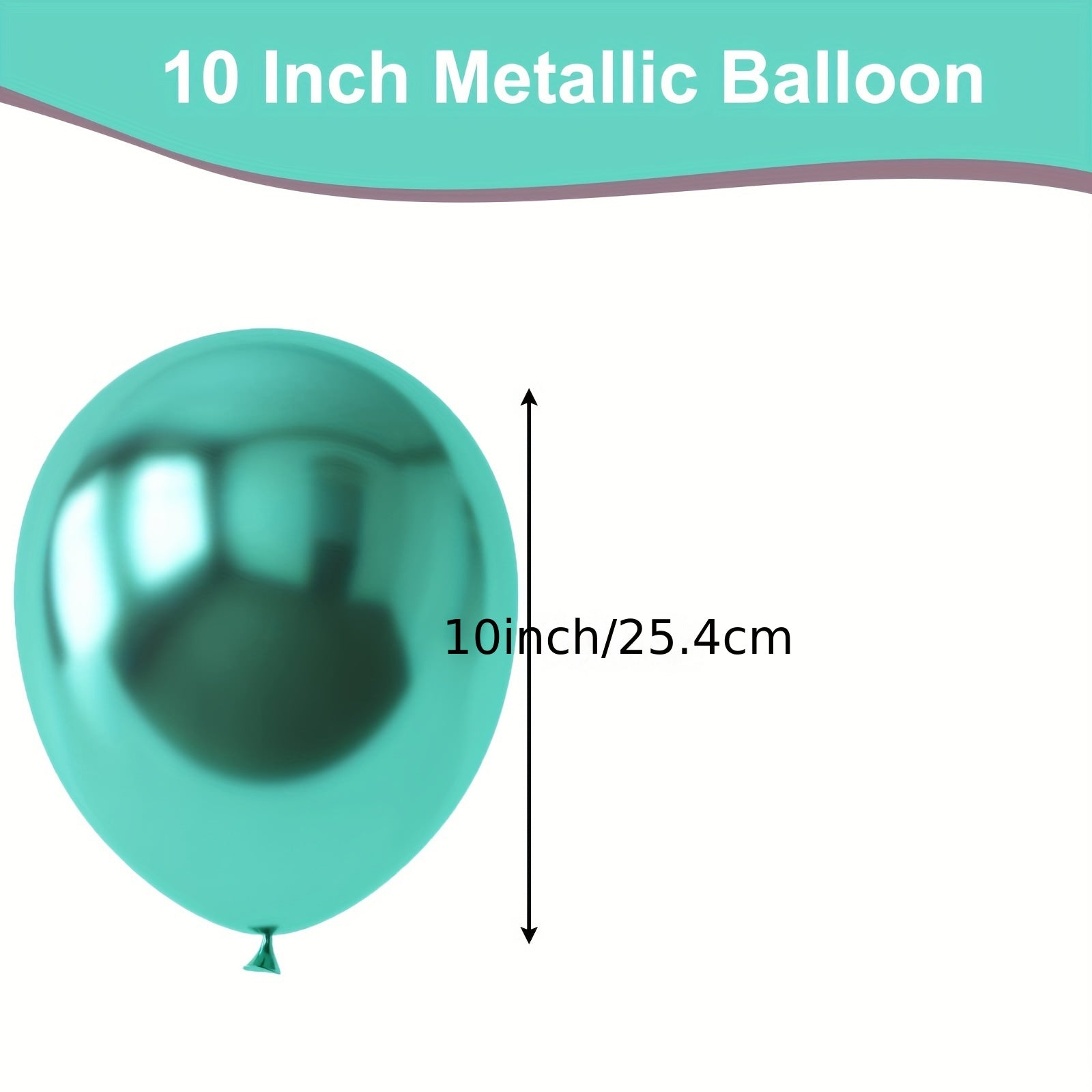 30pcs Metallic Green Balloons 10 Inch Teal Dark Green Latex Balloons