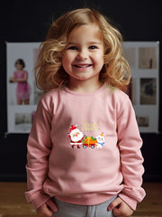 Snowman Graphic Crew Neck Sweatshirt Kids Christmas Gift
