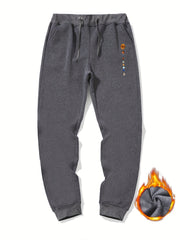 Men s Planets Print Drawstring Fleece Sweatpants