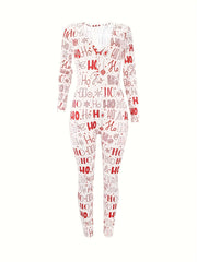 Christmas Long Sleeve Lounge Jumpsuit