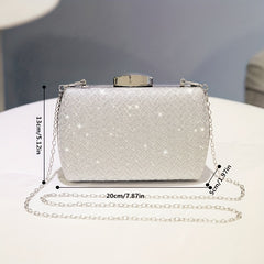 Glitter Clutch Bag Rhinestone Evening Bag Minaudiere & Purse