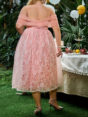  Lace Off Shoulder Bridesmaid Dress