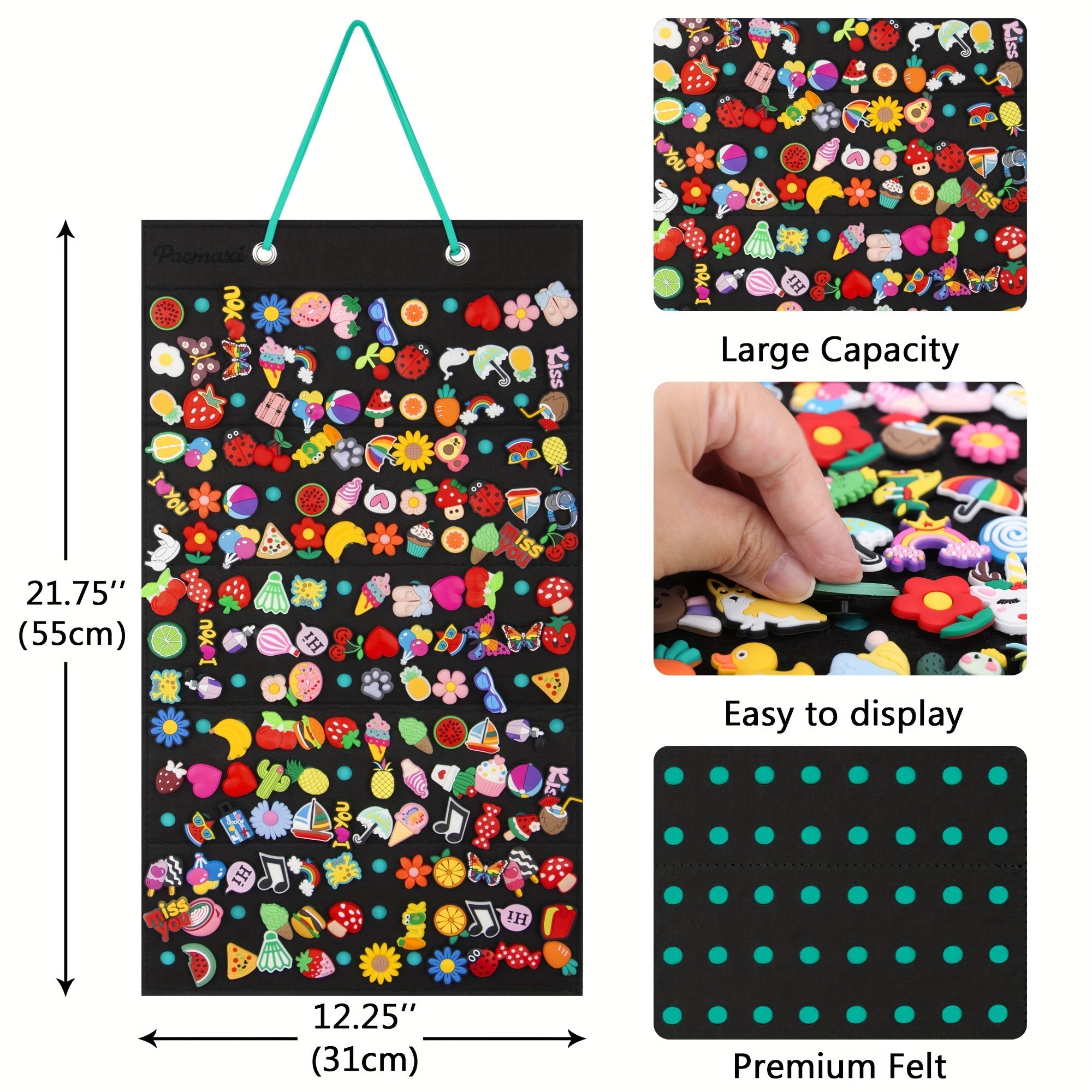 Shoe Charms Organizer Hanging With 180 Holes