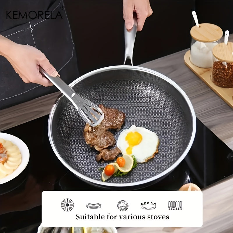 Non Stick Skillet Stainless Steel Wok Saute Pan