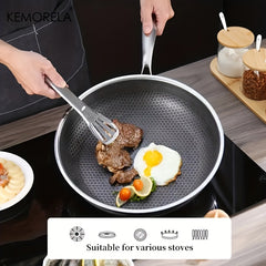 Non Stick Skillet Stainless Steel Wok Saute Pan