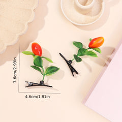 Creative Mango Tree Hair Clip Funny Duck Billed Clip for Women Girls Baby Hair