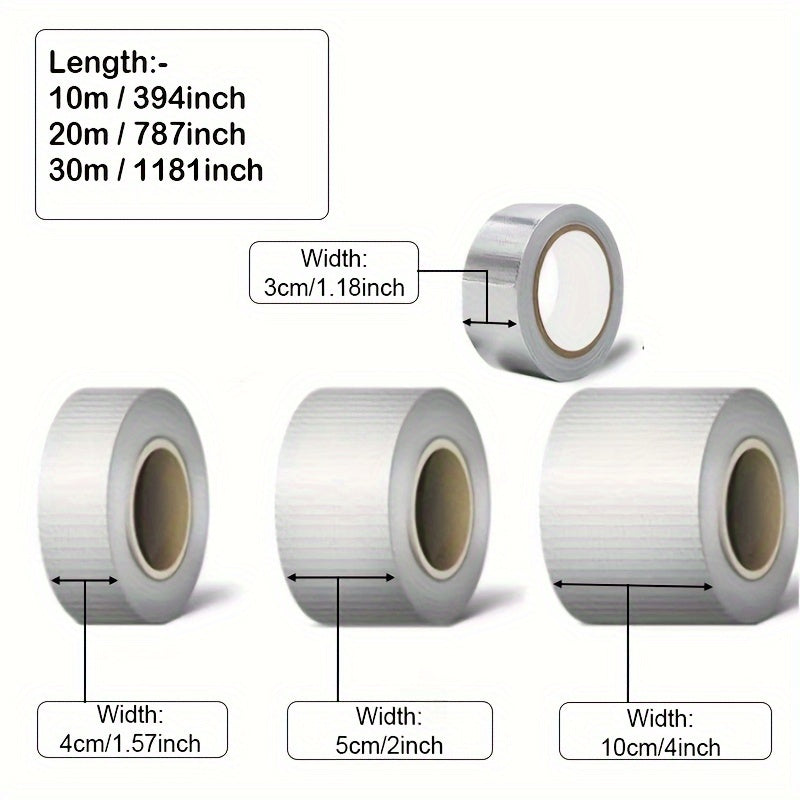 Fabric Duct Tape Waterproof High Viscosity Silvery Gray DIY Home Decor
