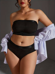  Ribbed Body Shaping Bra & Underwear Lingerie Set