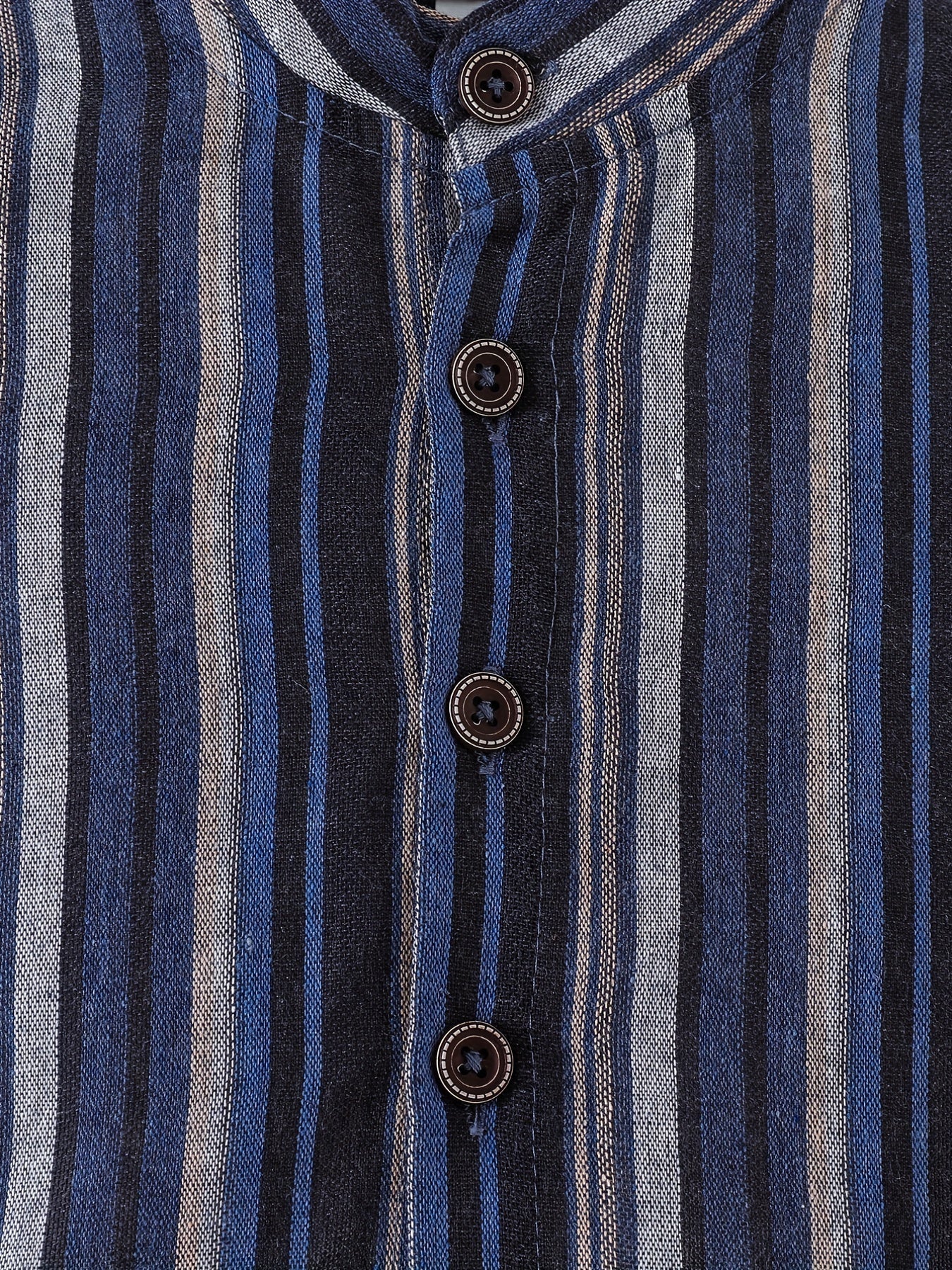 Striped Button Short Sleeve Shirt Toddler Boys Casual Clothing