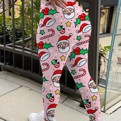  Christmas Sports Leggings High Stretch Fitness Leggings