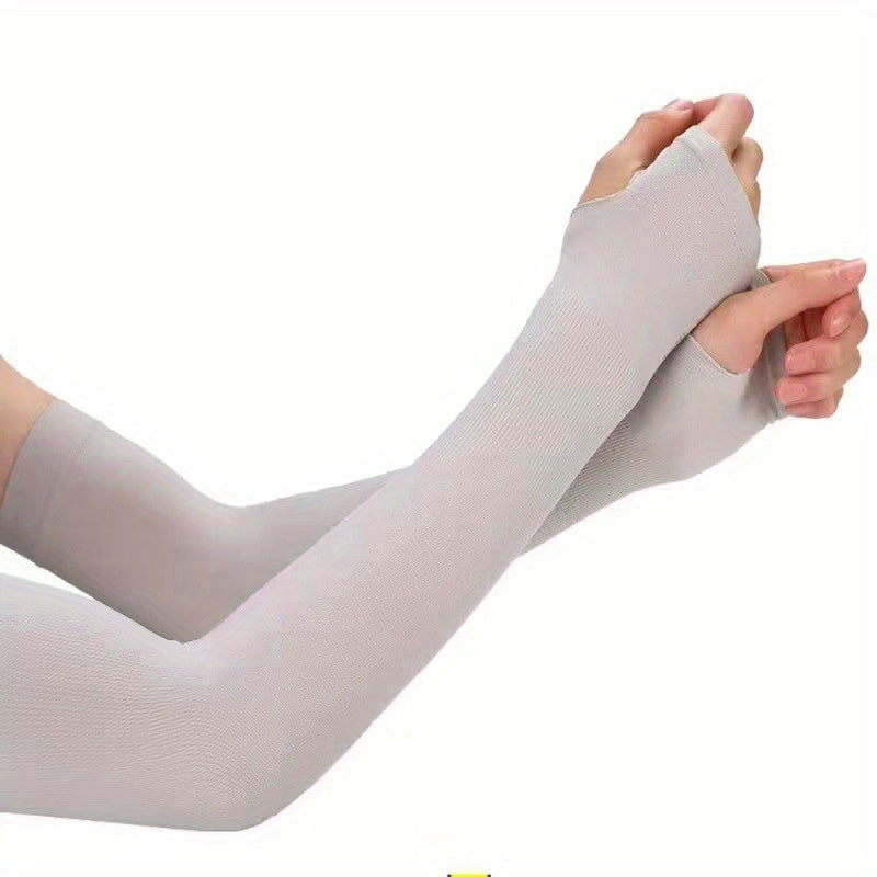 Elastic Ice Gloves Fingerless Gloves UV Protection for Women