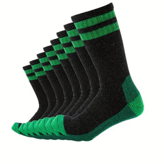 Men's Mid Calf Wool Hiking Socks Moisture Wicking