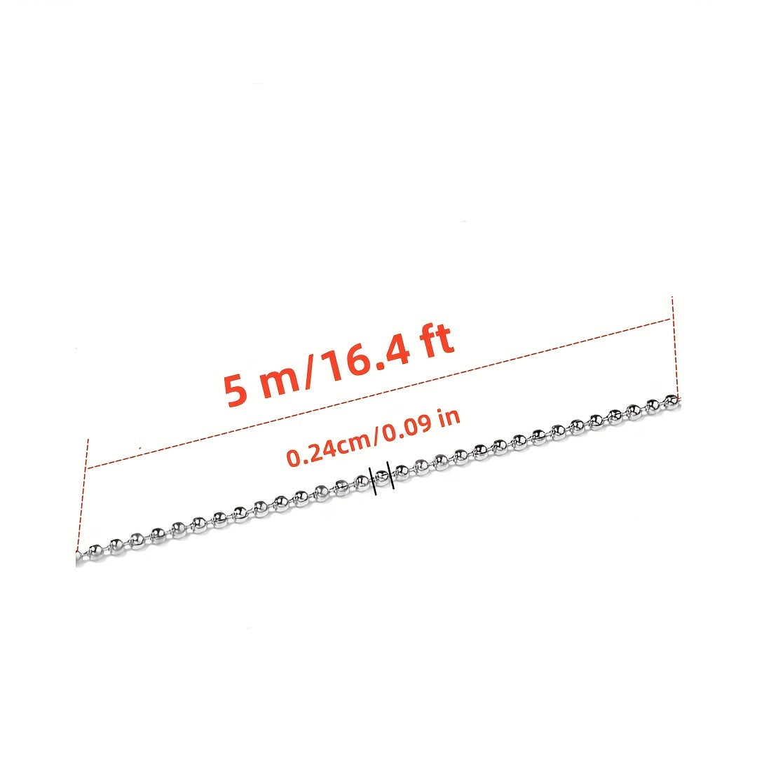 4mm Stainless Steel Ball Beads Chain for Jewelry Making