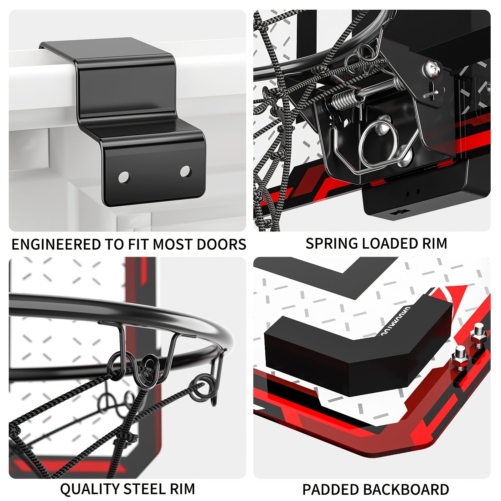 Kids Indoor Basketball Hoop Mini Hoop w/ 2 Balls - Christmas Gift