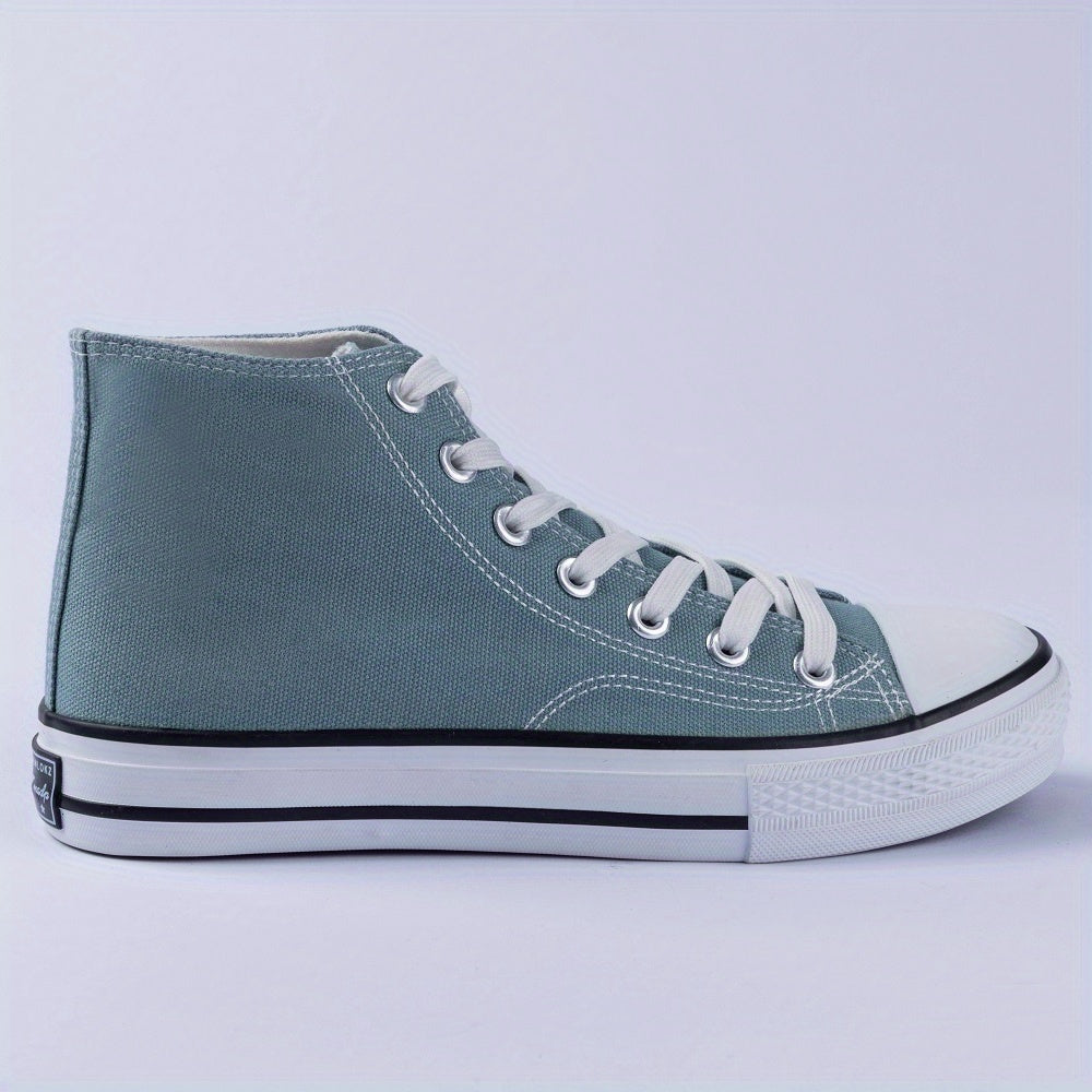 Men's High Top Sneakers Lace Up Casual Outdoor Walking Shoes