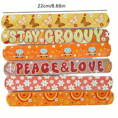 24pcs Bohemian Butterfly & Rainbow Peace Love Bracelets