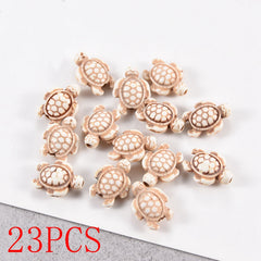23pcs Turquoise Beaded Diy Jewelry Accessories