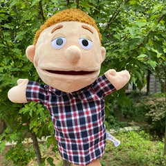 Interactive Plush Toy with Mouth Openings for Storytelling and Education