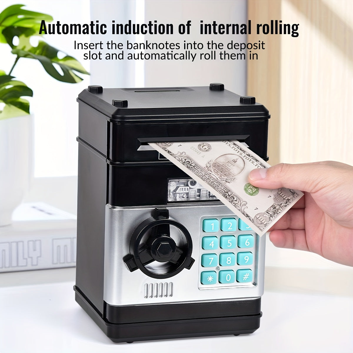 Electronic Coin Bank with Colorful Light Up Music