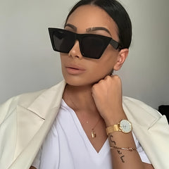 Vintage Thick Cat Eye Sunglasses Retro Eyewear