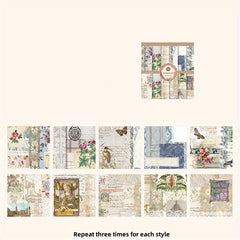 30pcs Paper Lace Museum Series Ledger DIY Decoration Primer