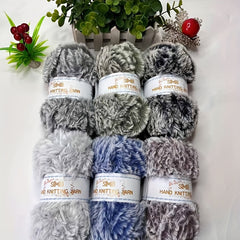 Soft Polyester Feather Fur Yarn for DIY Knitting Crocheting