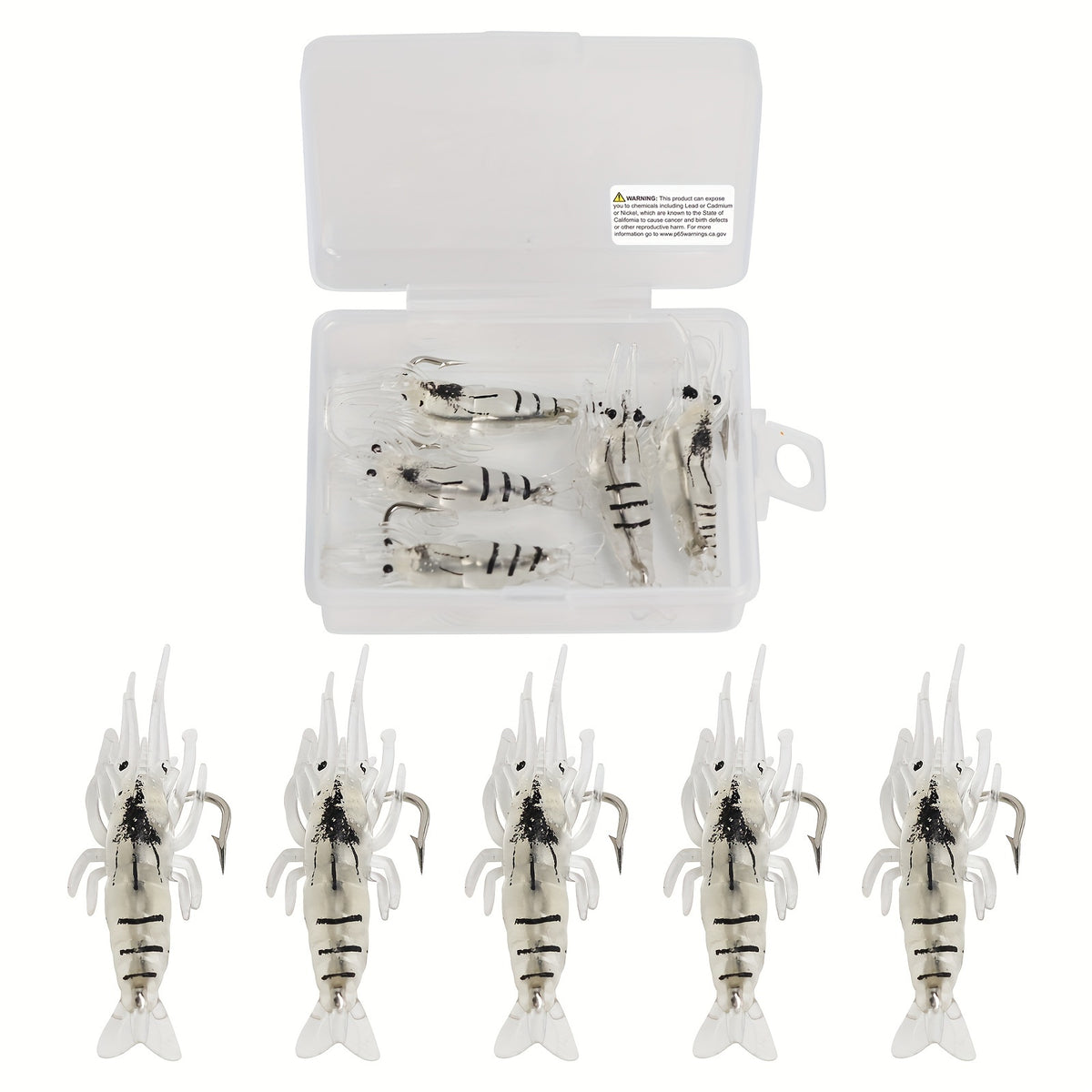 5pcs Fishing Lures Lifelike Swimbaits Bass Trout Crappie Saltwater Freshwater