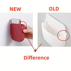 Remote Control Holder Wall Mount Media Storage Box with Adhesive