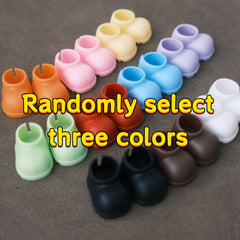 6 Pairs Mini Doll Shoes Anti Slip 3D Style Take Home Shoes Perfect Gift