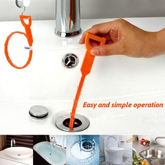 4 Pack Drain Snake for Hair and Clog Removal Easy Cleaning Tool