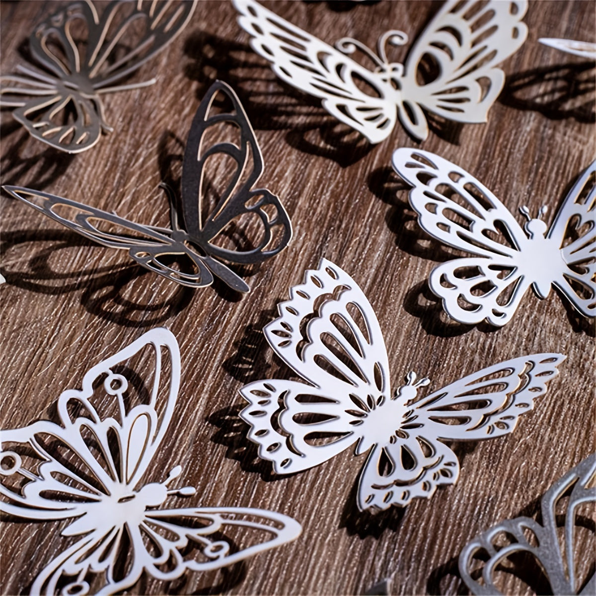 20pcs Hollow Butterfly Photo Frame European Style Journal Decoration
