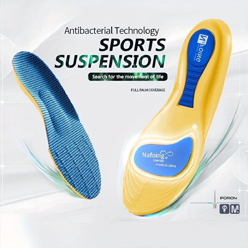 Men's Flat Arch Support Deodorant Insole Full Pad Elastic Massage