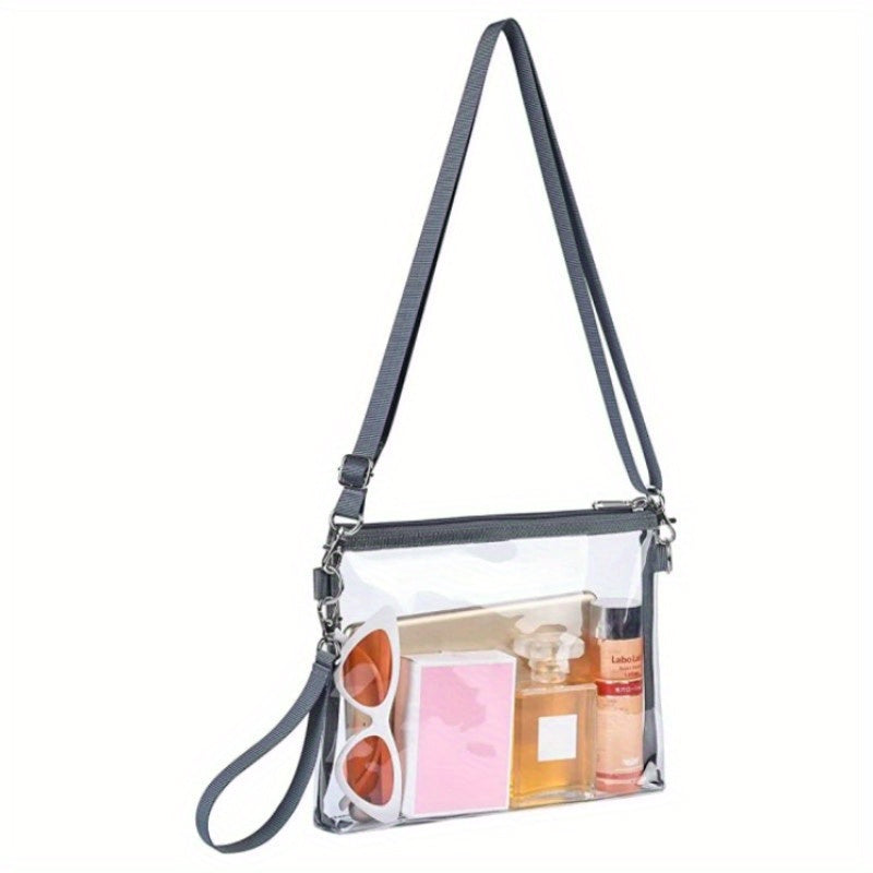 Transparent Travel Handbag Zipper Crossbody Bag All Match